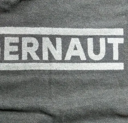 Dye-discharge screen print with soft finish on cotton T-shirt